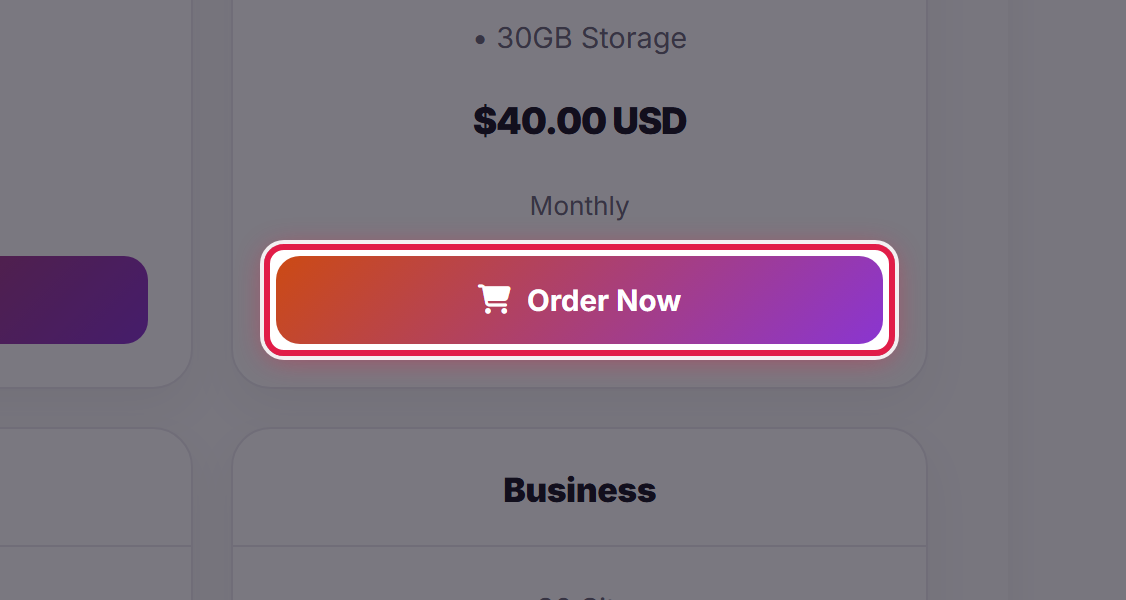 A plan in the store with its Order Now button ringed.